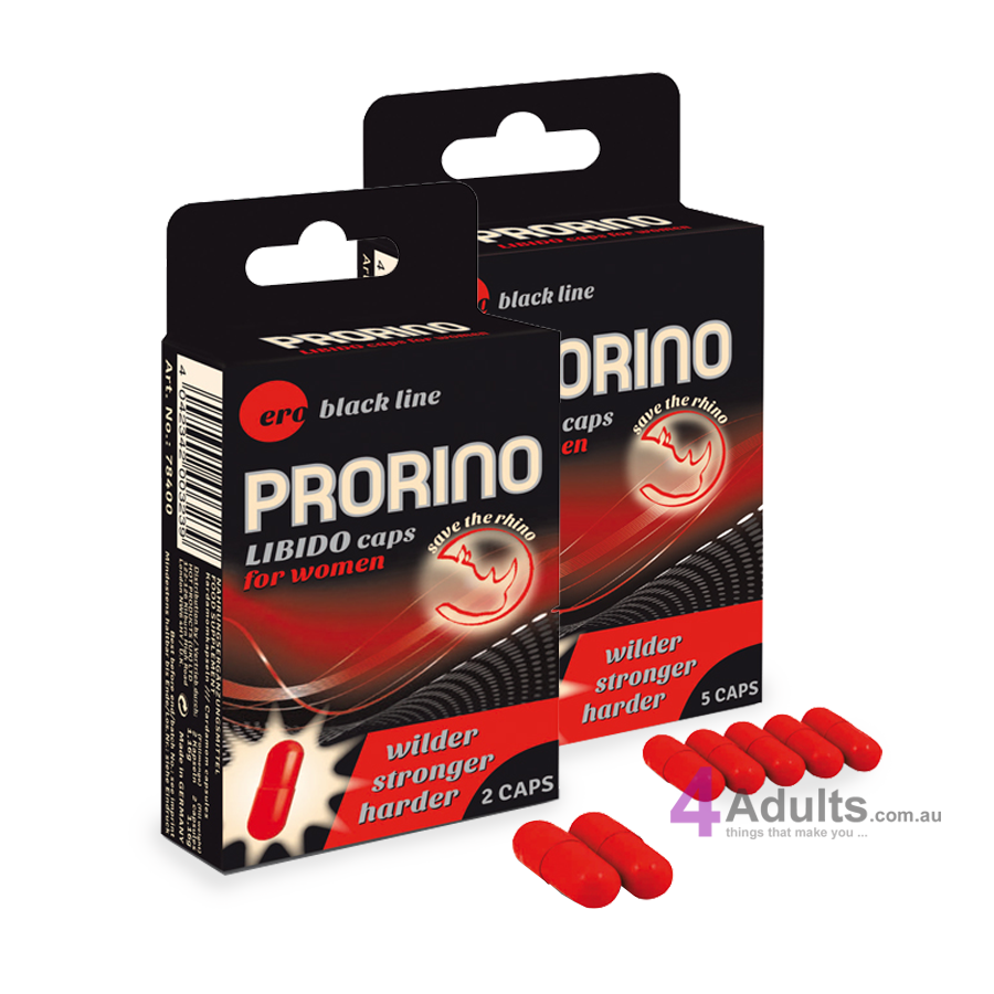 PRORINO Libido Caps For Women 2 & 5 Packs. Buy Direct from 4Adults ...