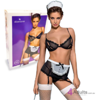 Maid Costume 5 Pc Black Maidme S/M by Obsessive
