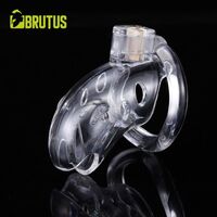 Brutus Shark Chastity Cage Clear