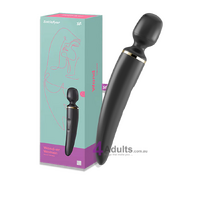 Stimulator Massager Vibrator Wand-er Woman Black by Satisfyer