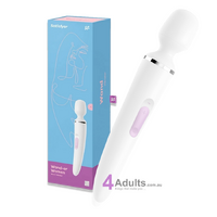 Stimulator Massager Vibrator Wand-er Woman White by Satisfyer
