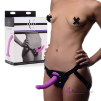 Navigator Silicone G-Spot Dildo with Harness