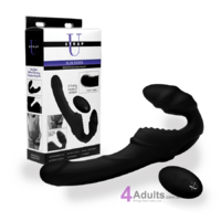 Pro Rider 9X Vibrating Silicone Strapless Strap On with Remote Control