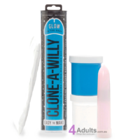 Clone a Willy Original Silicone Glow In The Dark Blue
