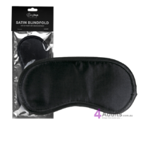 Black Satin Eye Mask