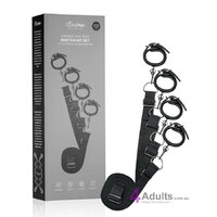 Under Mattress Restraint Set, Black by Easytoys