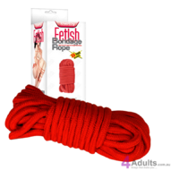 Fetish Bondage Rope Red 10m