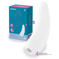 Satisfyer Curvy2+ Air Pulse & Vibration Clitoral Stimulator White
