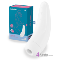 Satisfyer Curvy2+ Air Pulse & Vibration Clitoral Stimulator White