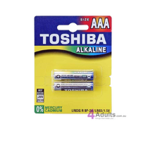 Toshiba Alkaline AAA Batteries 2 Pack