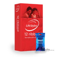 LifeStyles Ribbed 12 Condoms