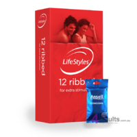 LifeStyles Ribbed 12 Condoms