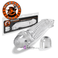 Muscle Cock Sheath Penis Extender Sleeve Clear by OxBalls
